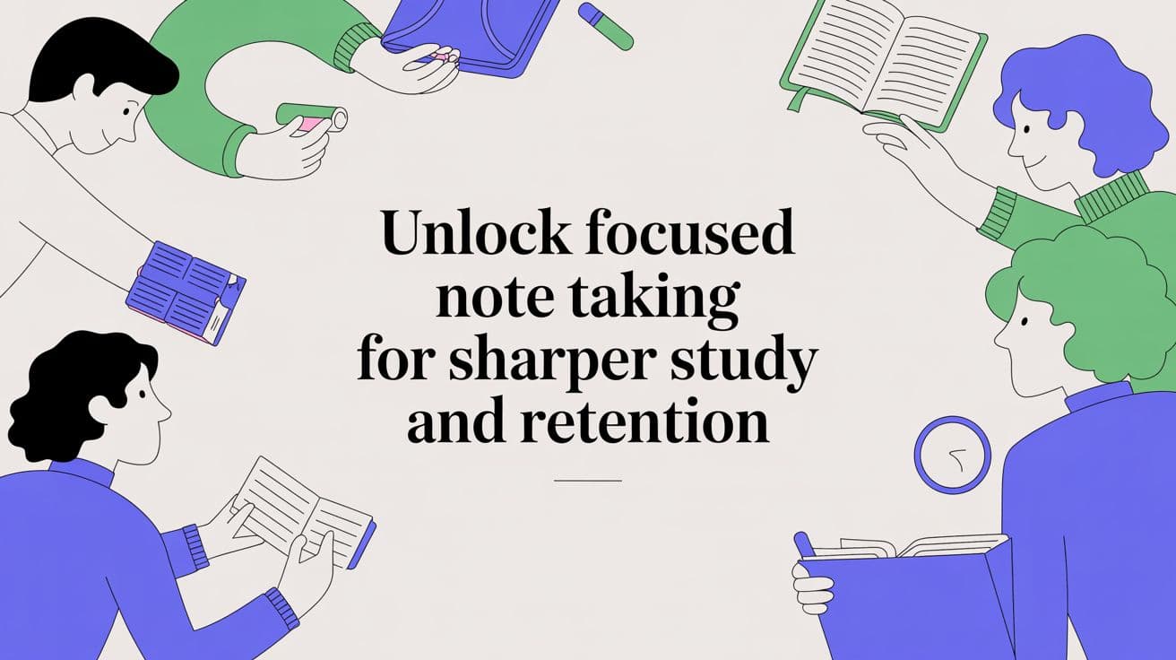 Unlock focused note taking for sharper study and retention