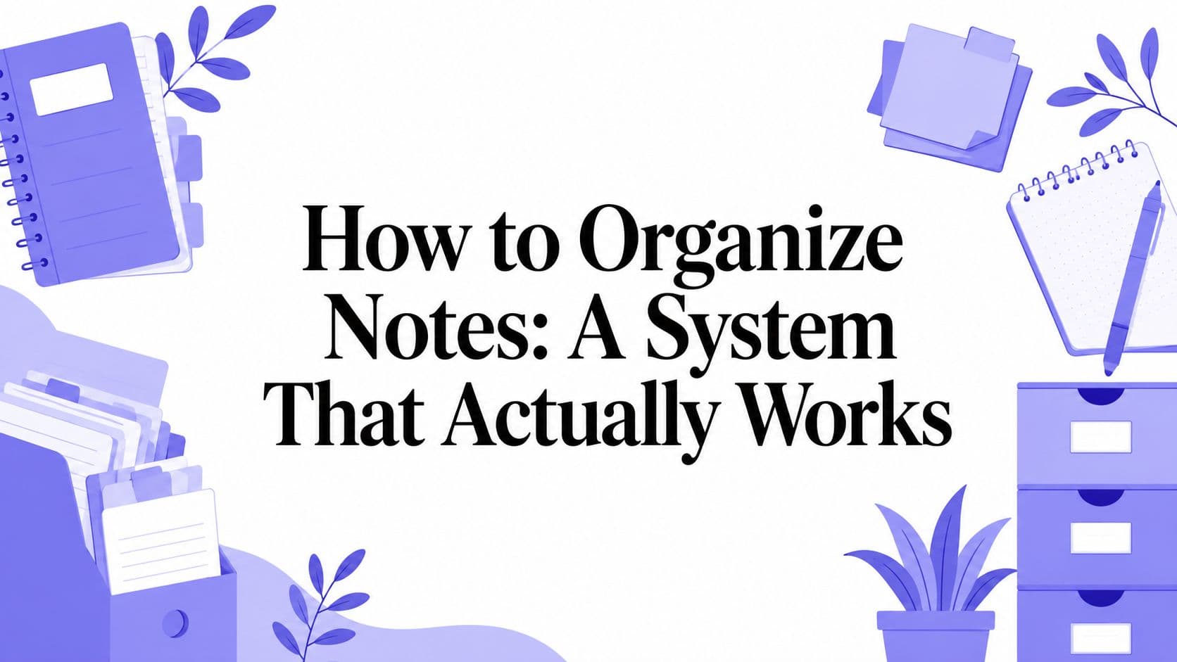 How to Organize Notes: A System That Actually Works