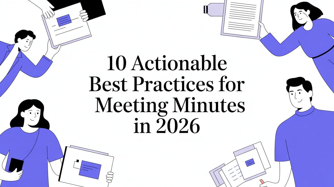 10 Actionable Best Practices for Meeting Minutes in 2026