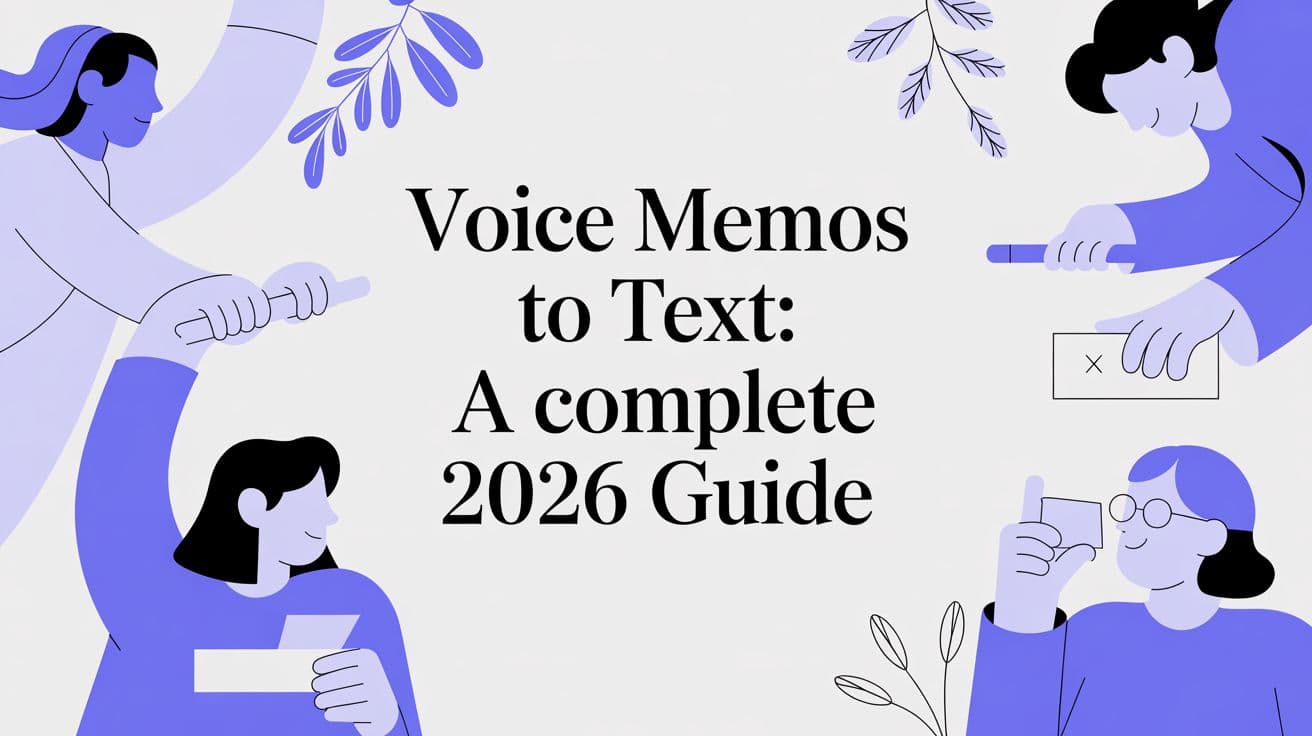 Voice Memos to Text: A Complete 2026 Guide