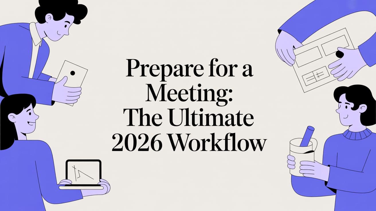 Prepare for a Meeting: the Ultimate 2026 Workflow