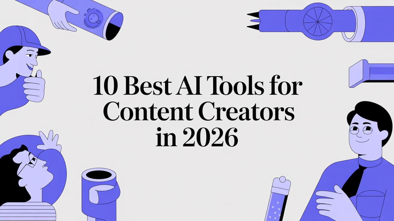 10 Best AI Tools for Content Creators in 2026