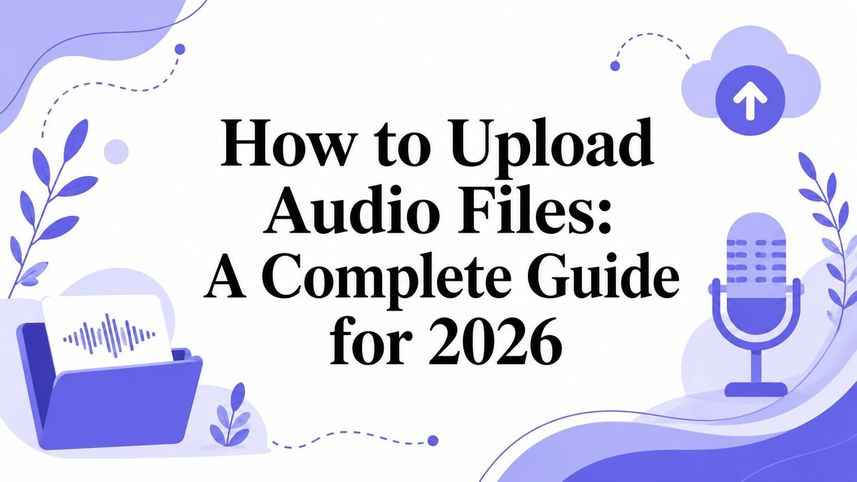 How to Upload Audio Files: A Complete Guide for 2026