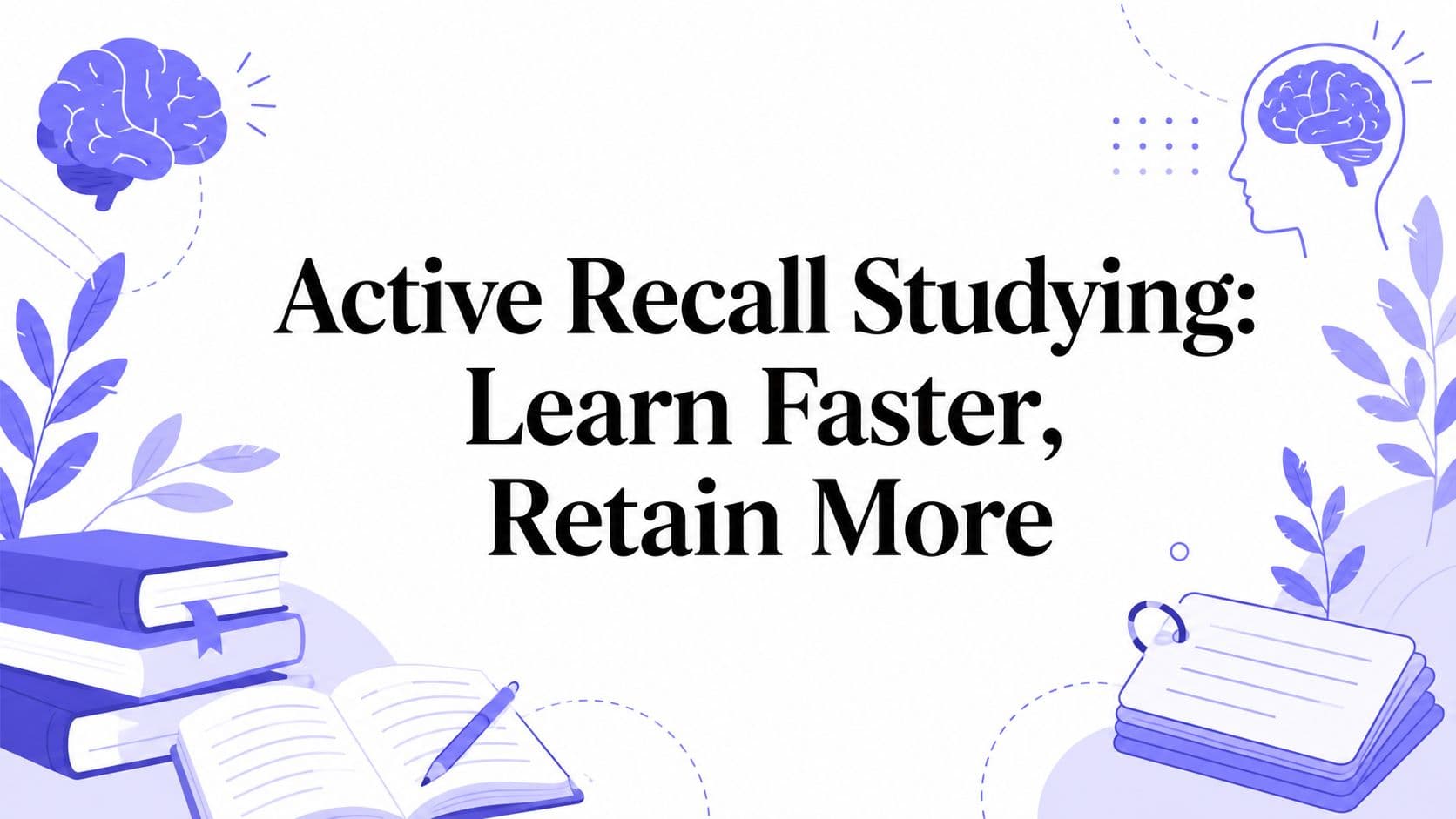 Active Recall Studying: Learn Faster, Retain More