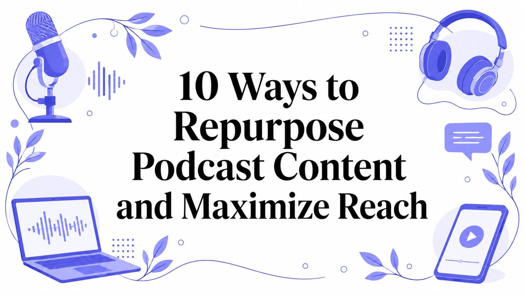 10 Ways to Repurpose Podcast Content and Maximize Reach