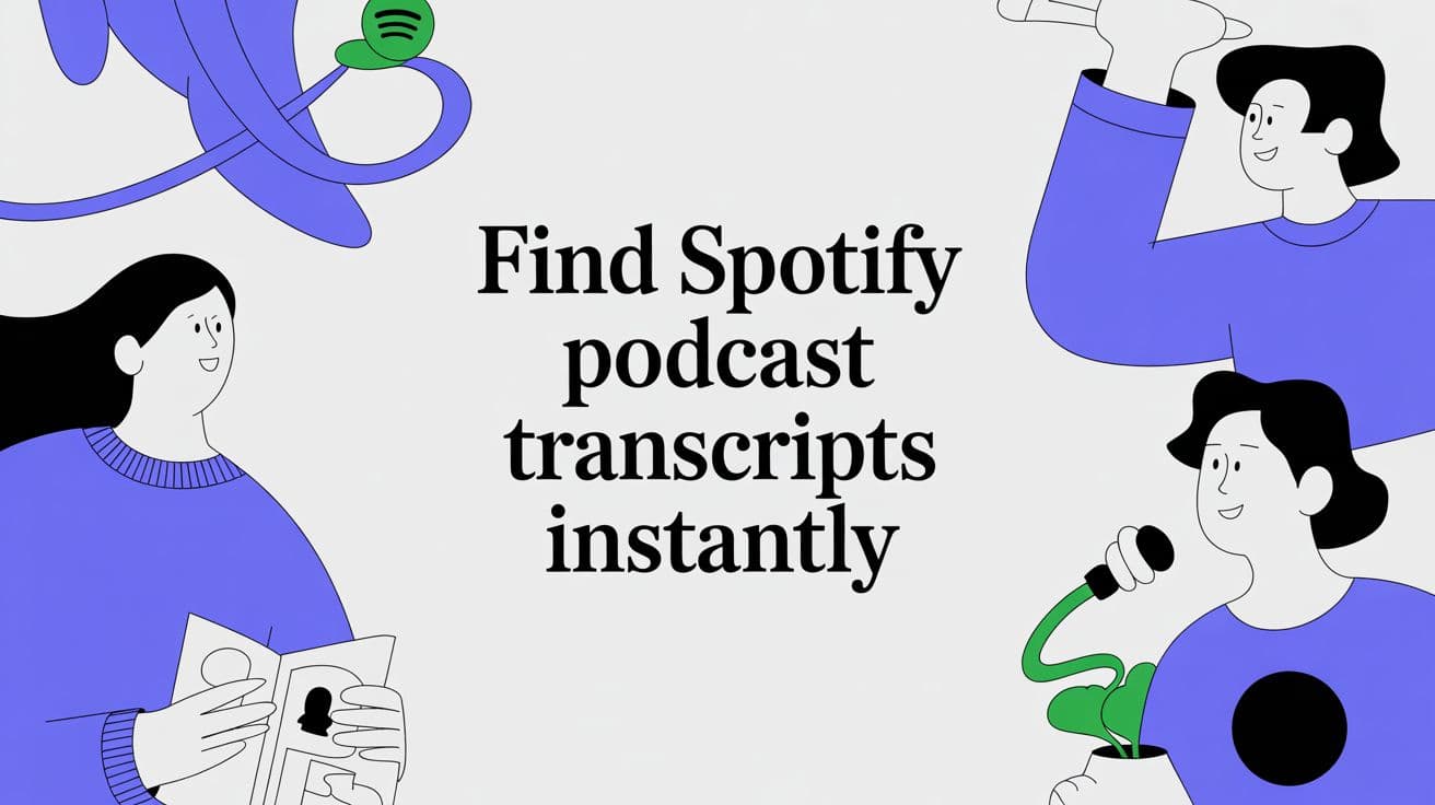 Find Spotify Podcast Transcripts Instantly