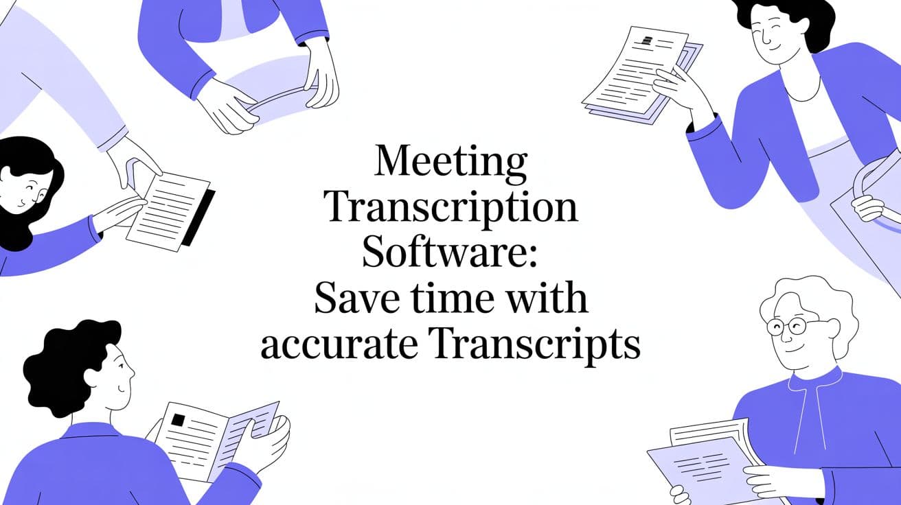Meeting Transcription Software: Save Time with Accurate Transcripts