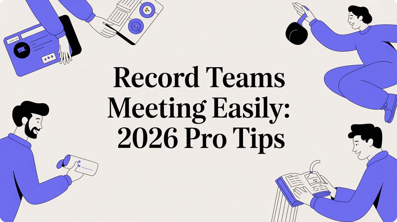 Record Teams Meeting Easily: 2026 Pro Tips