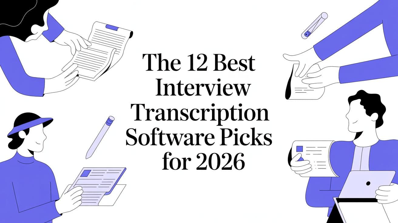 The 12 Best Interview Transcription Software Picks for 2026