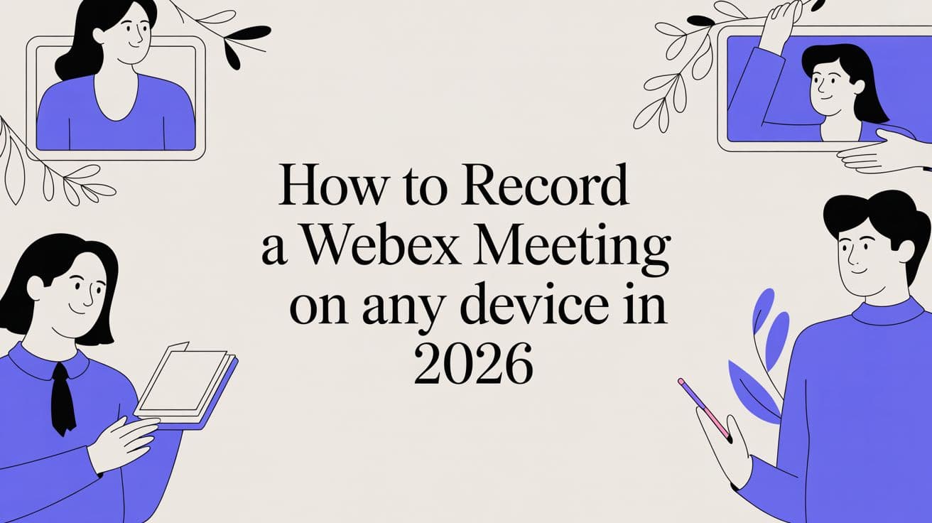 How to Record a Webex Meeting on Any Device in 2026
