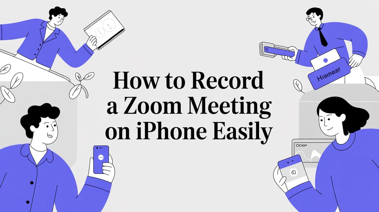 How to Record a Zoom Meeting on iPhone Easily