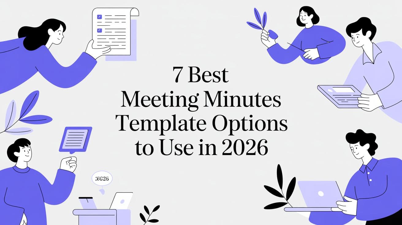 7 Best Meeting Minutes Template Options to Use in 2026
