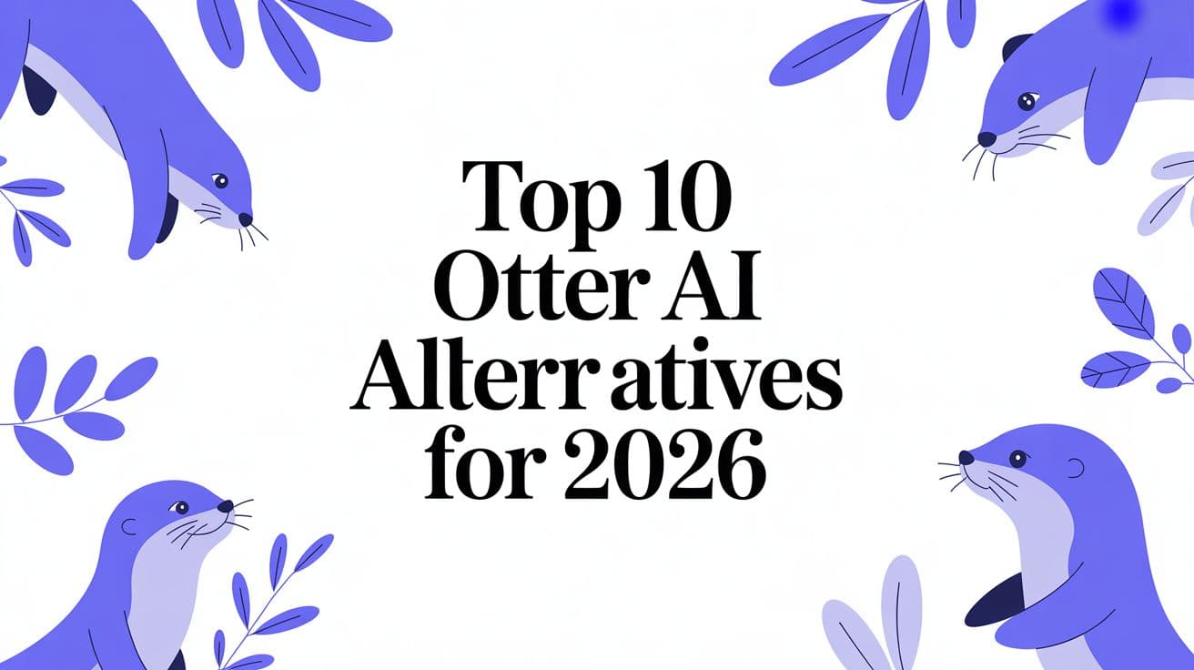 Top 10 Otter AI Alternatives for 2026
