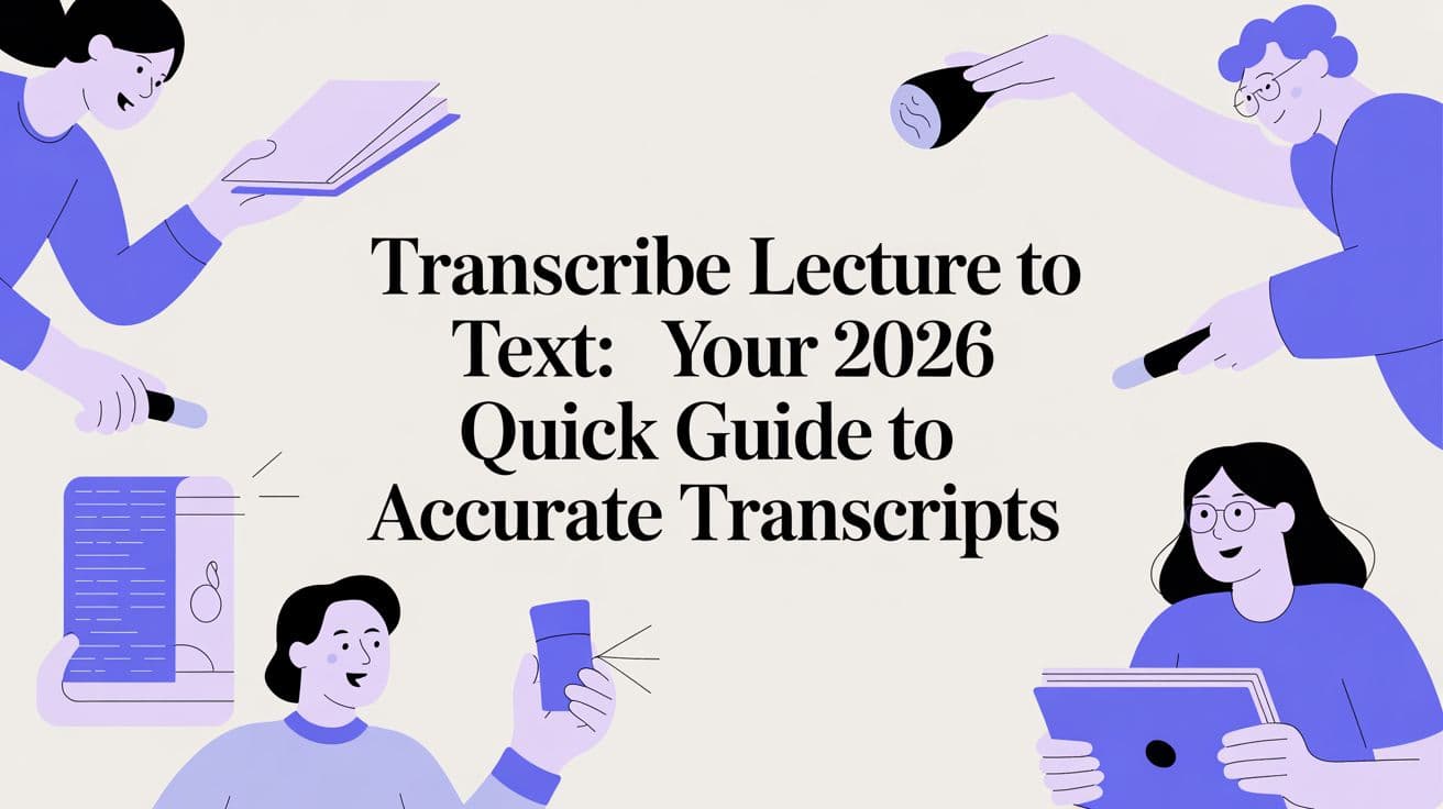Transcribe Lecture to Text: Your 2026 Quick Guide to Accurate Transcripts