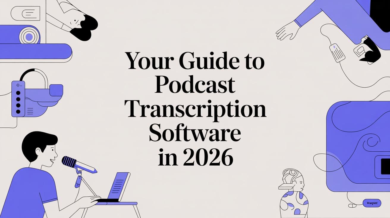 Your Guide to Podcast Transcription Software in 2026