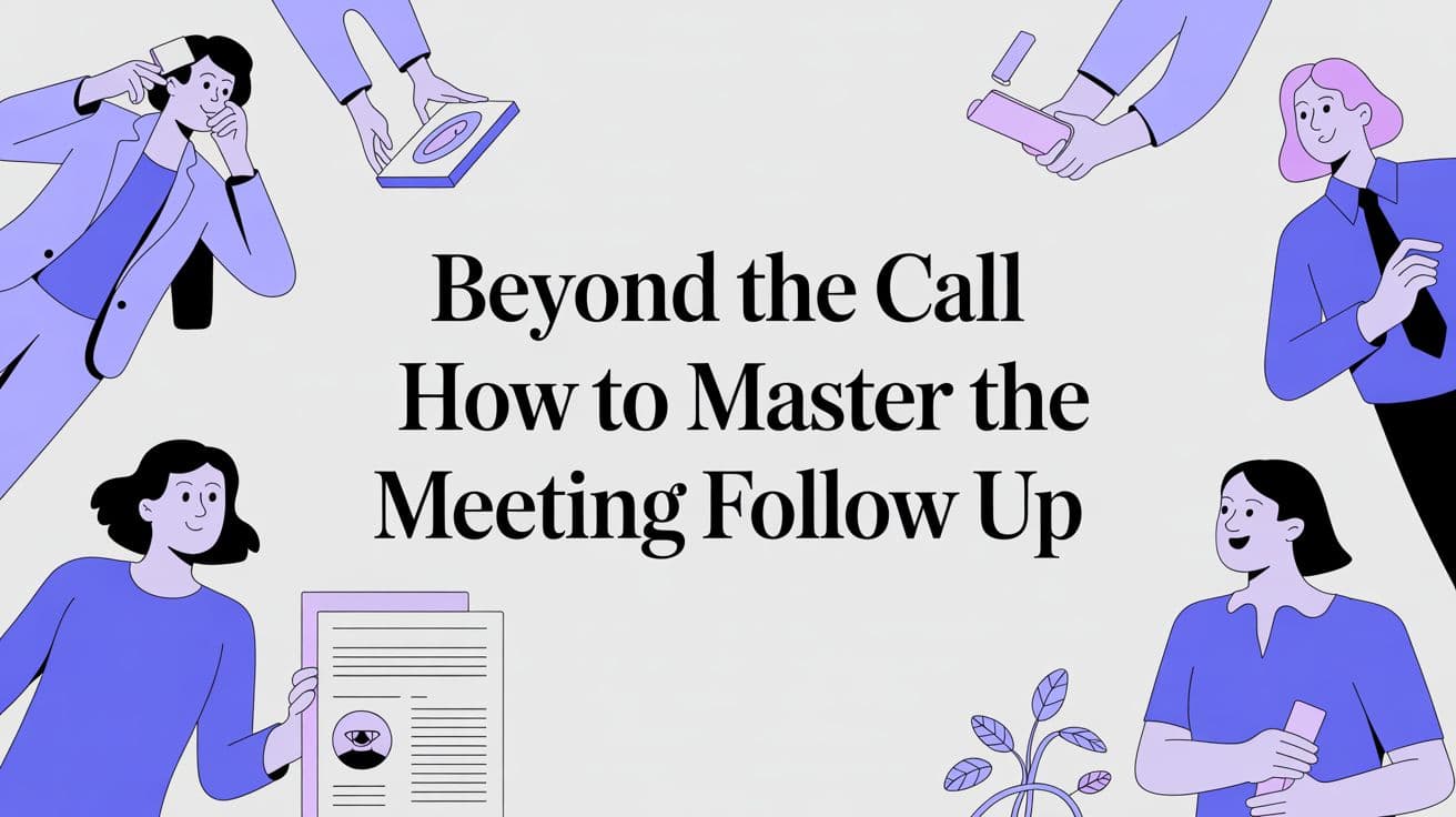 Beyond the Call How to Master the Meeting Follow Up