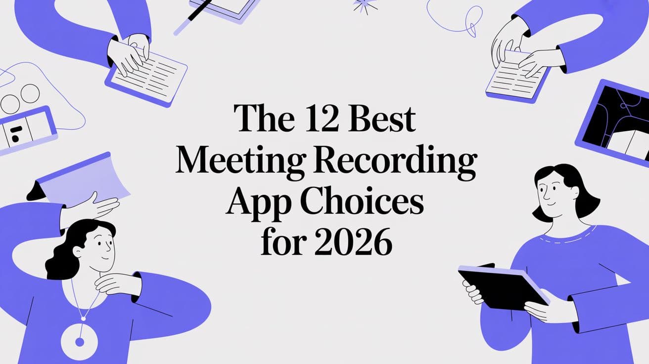 The 12 Best Meeting Recording App Choices for 2026
