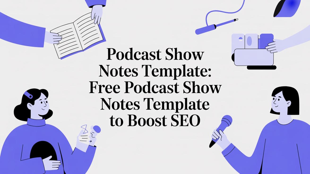 Podcast Show Notes Template: Free podcast show notes template to boost SEO
