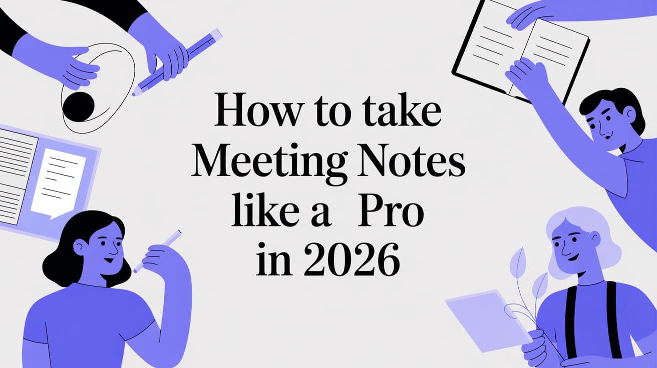 How to Take Meeting Notes Like a Pro in 2026