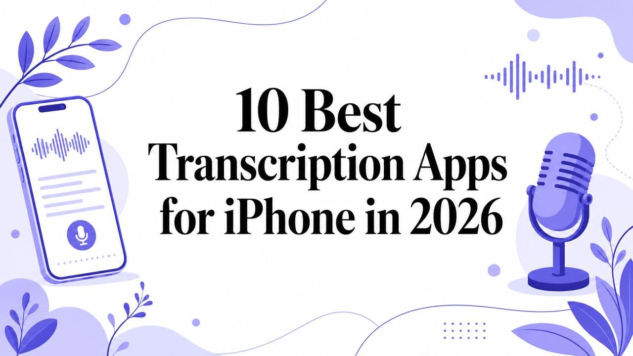 10 Best Transcription Apps for iPhone in 2026