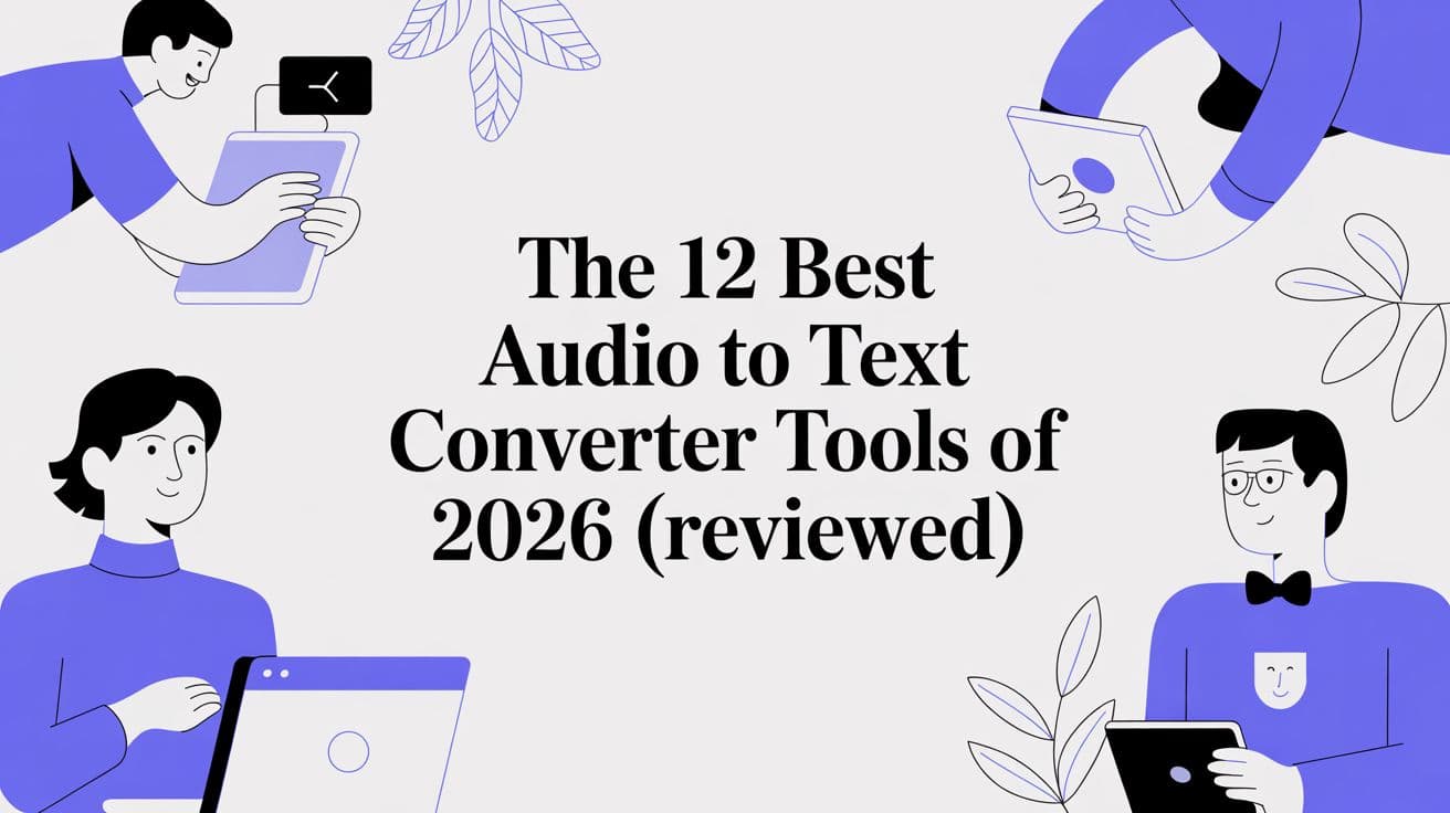 The 12 Best Audio to Text Converter Tools of 2026 (Reviewed)