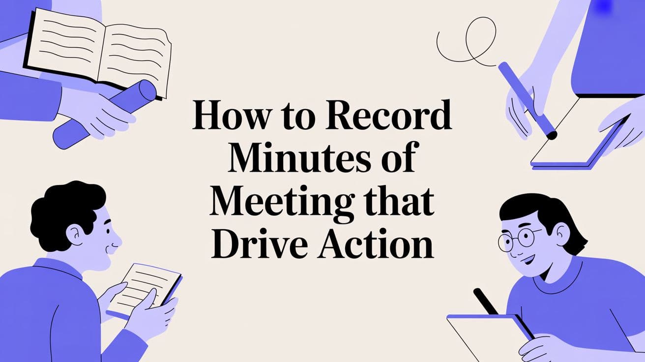 How to Record Minutes of Meeting That Drive Action