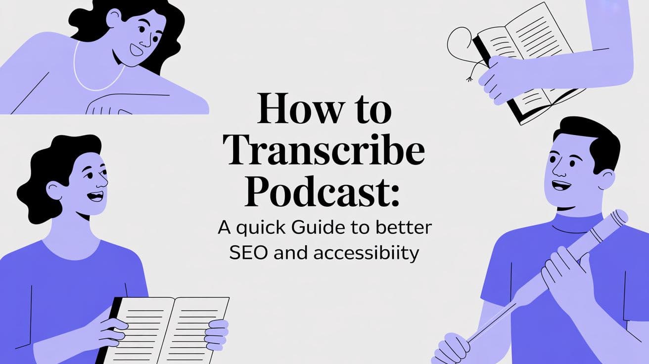 How to transcribe podcast: A quick guide to better SEO and accessibility