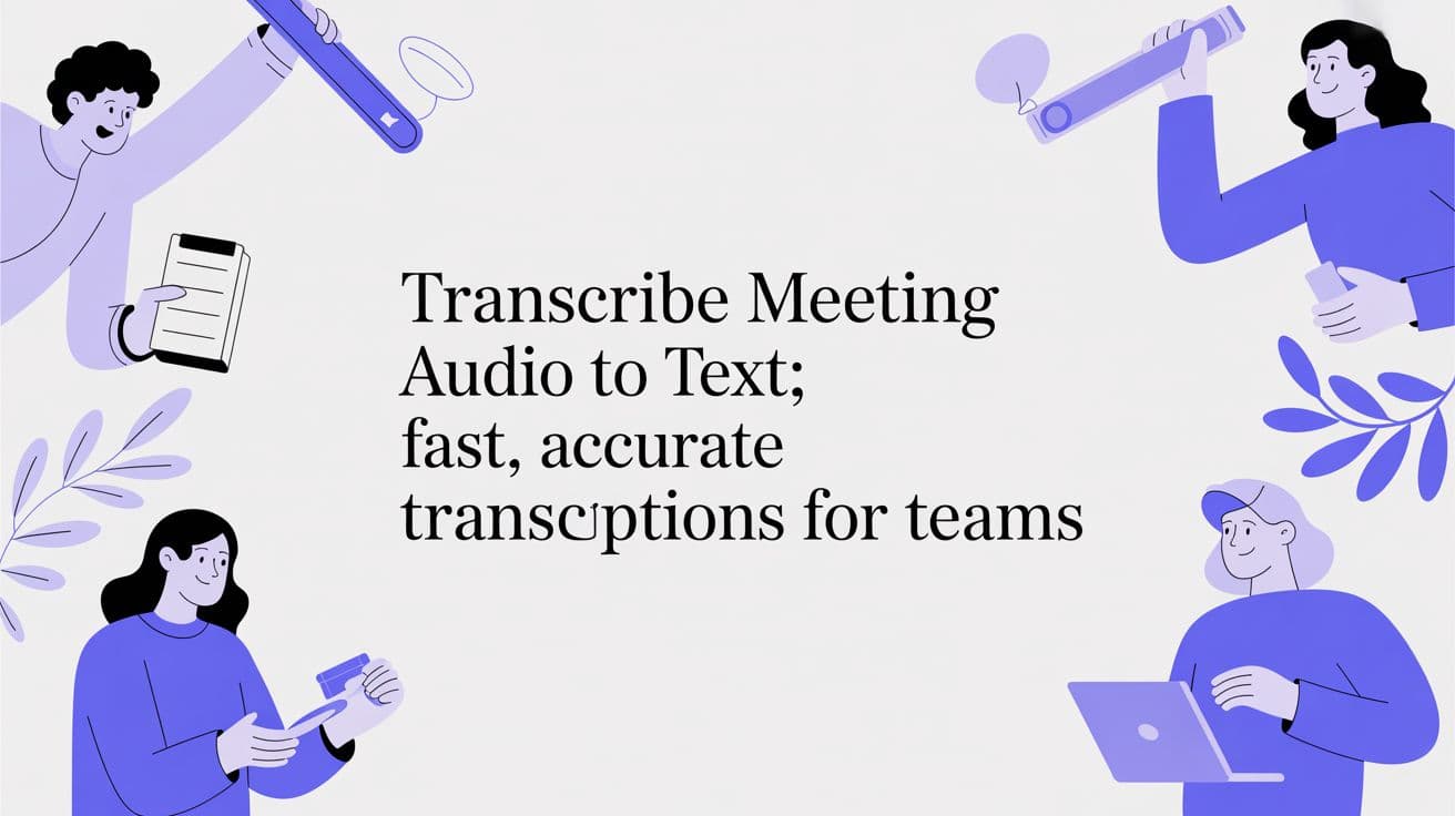 Transcribe Meeting Audio to Text: Fast, Accurate Transcriptions for Teams