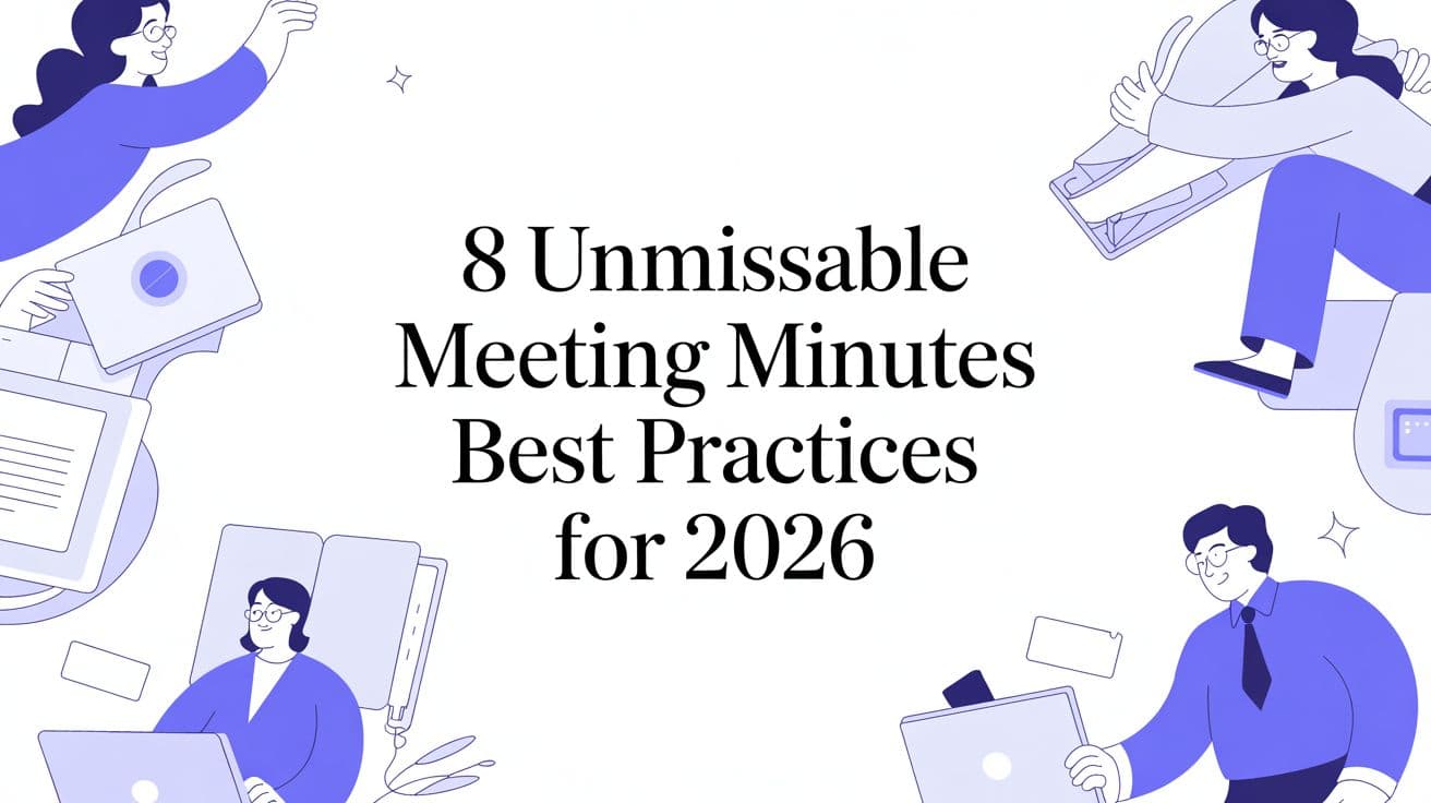 8 Unmissable Meeting Minutes Best Practices for 2026