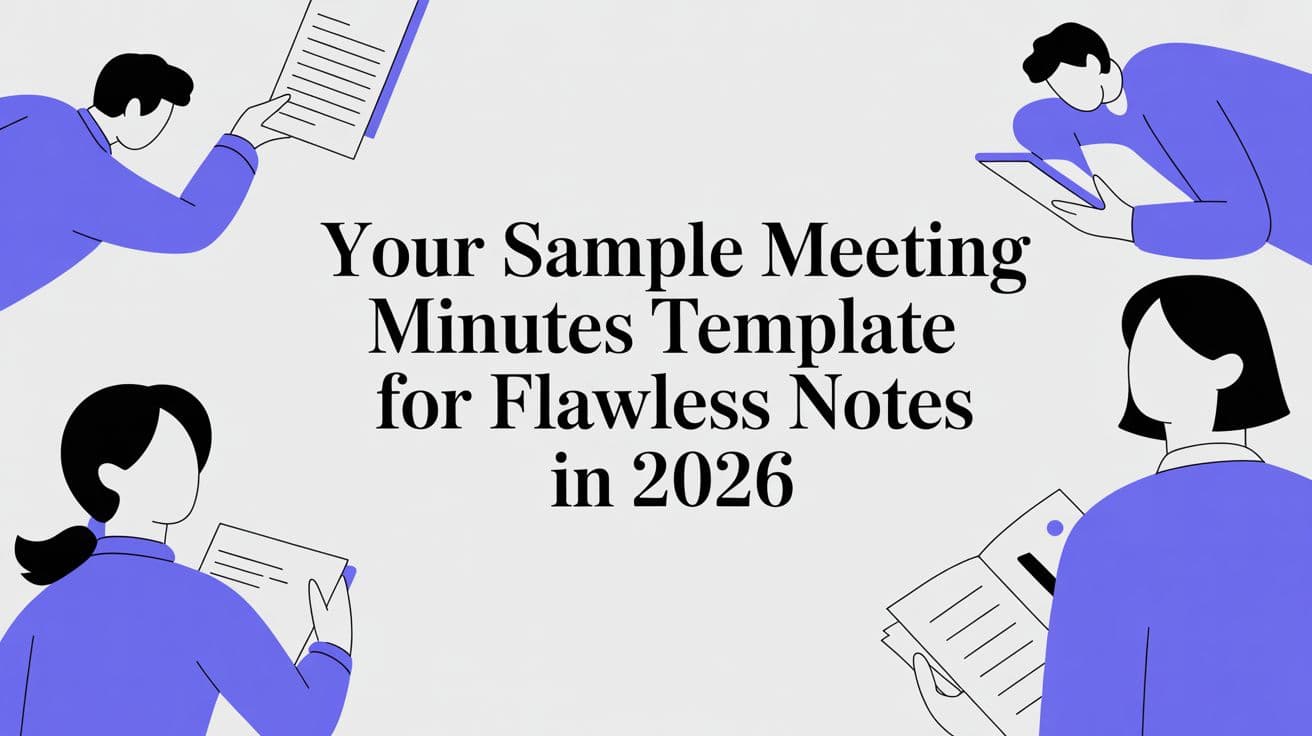 Your Sample Meeting Minutes Template for Flawless Notes in 2026
