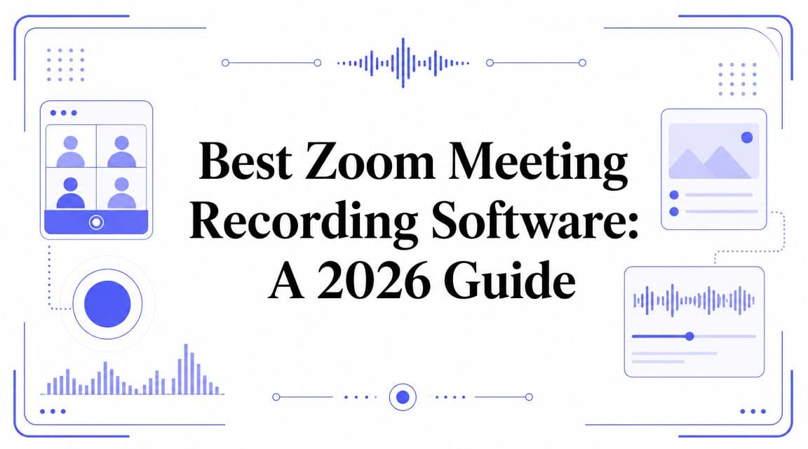 Best Zoom Meeting Recording Software: A 2026 Guide