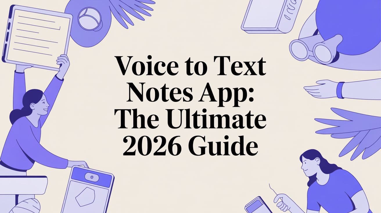 Voice to Text Notes App: The Ultimate 2026 Guide