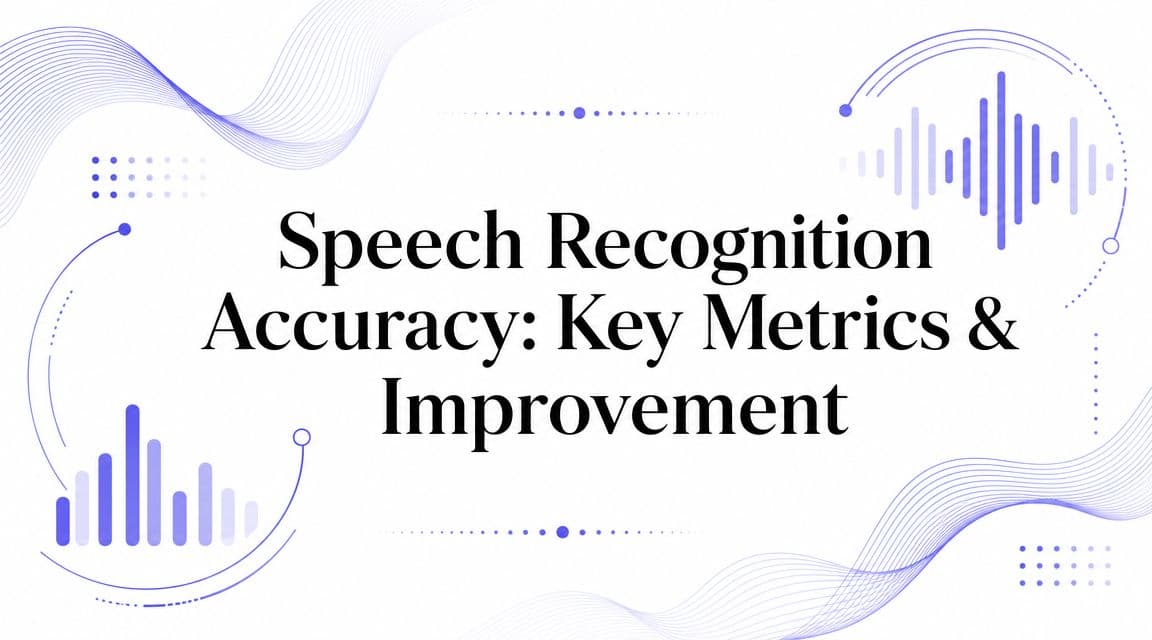 Speech Recognition Accuracy: Key Metrics & Improvement