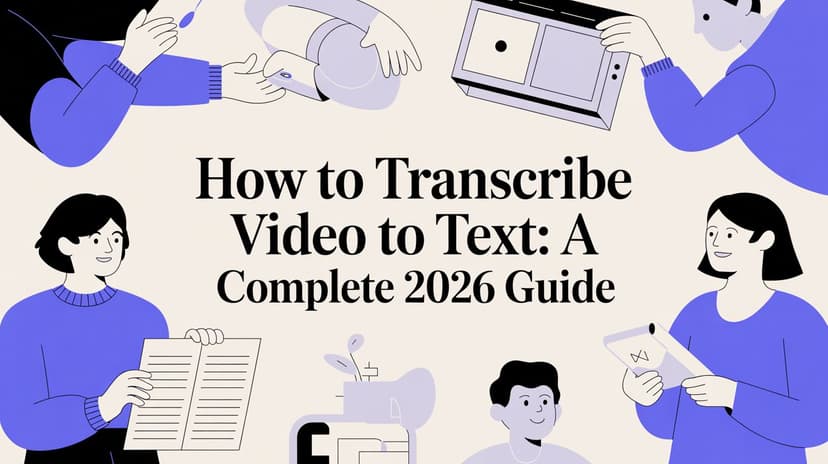 Transcribe Video Example How to Transcribe Video to Text: A Complete 2026 Guide | SpeakNotes Blog