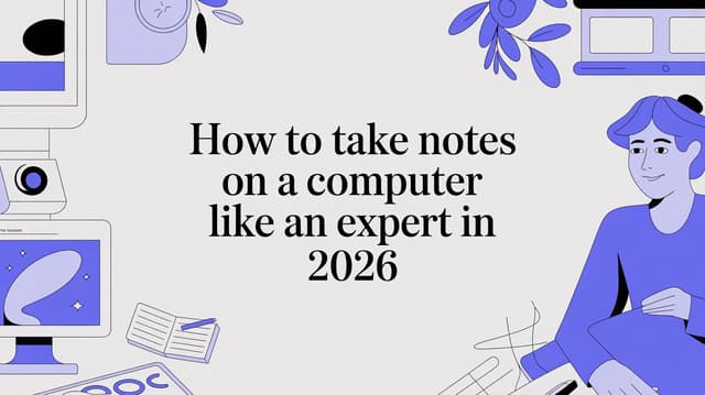 How to Take Notes on a Computer Like an Expert in 2026 | SpeakNotes Blog